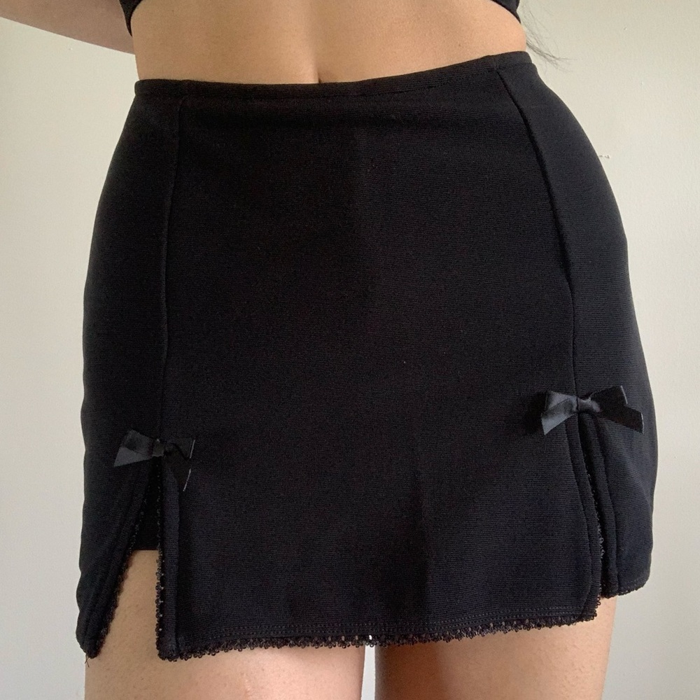 Dollskill Horoscopez coquette black mini skirt